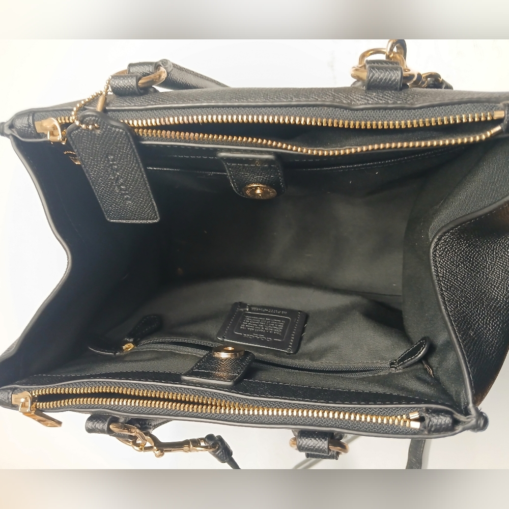 Coach Elegant Black Leather Crossbody  Bag - Picture 16 of 16